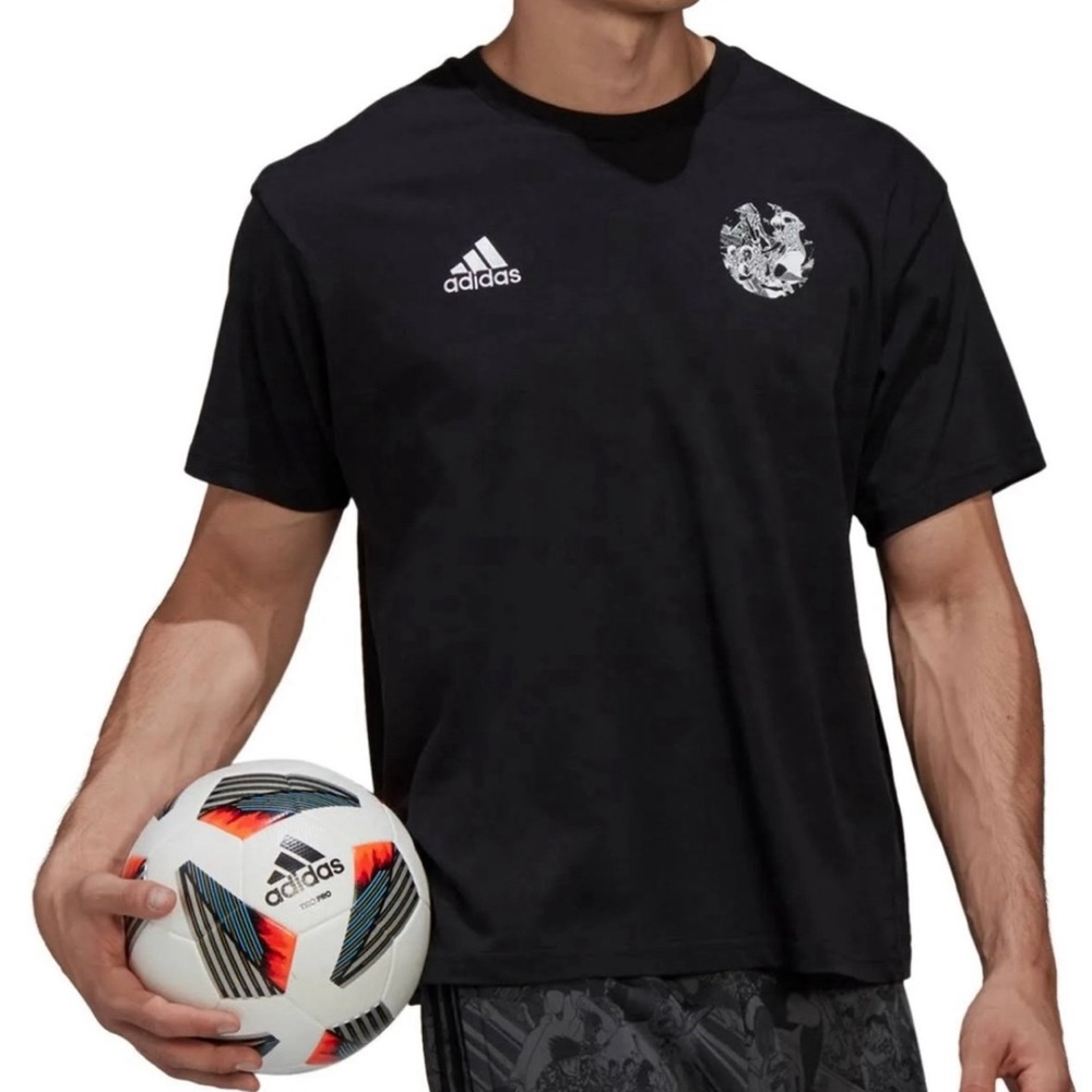 Adidas Captain Tsubasa Graphic Manga Inspired Soccer T-Shirt Size Medium